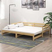 Houten slaapbank van massief grenenhout met praktische afmetingen - Bedden & bedframes