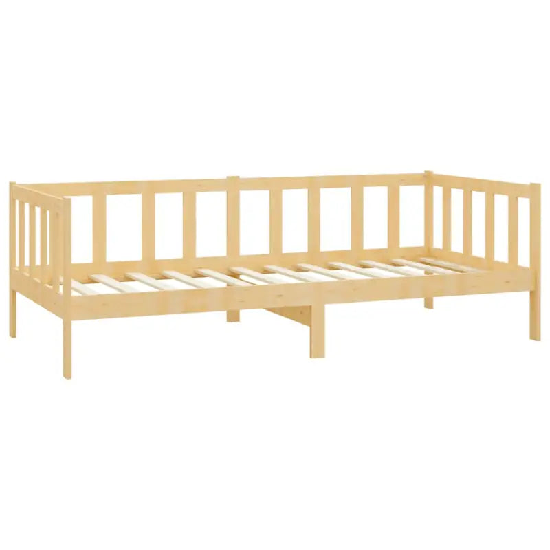 Houten slaapbank van massief grenenhout voor gasten en zithoek - Bruin - Bedden & bedframes