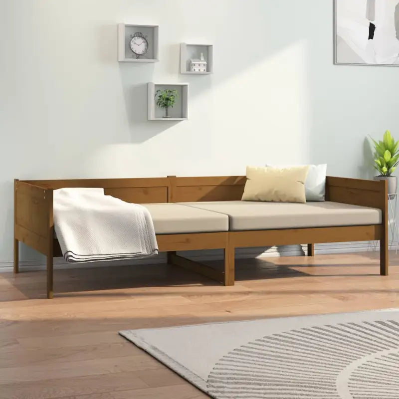 Houten slaapbank van massief Grenenhout voor overdag sofa en nachtrust - Bedden & bedframes