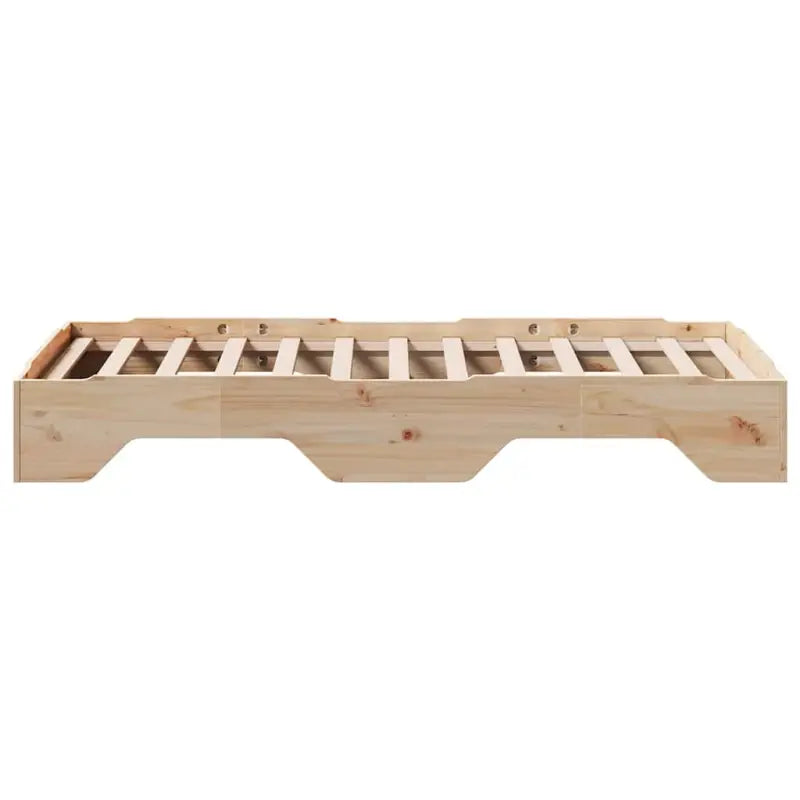Houten stapelbaar bedframe van massief grenenhout voor twee bedden - Bedden & bedframes