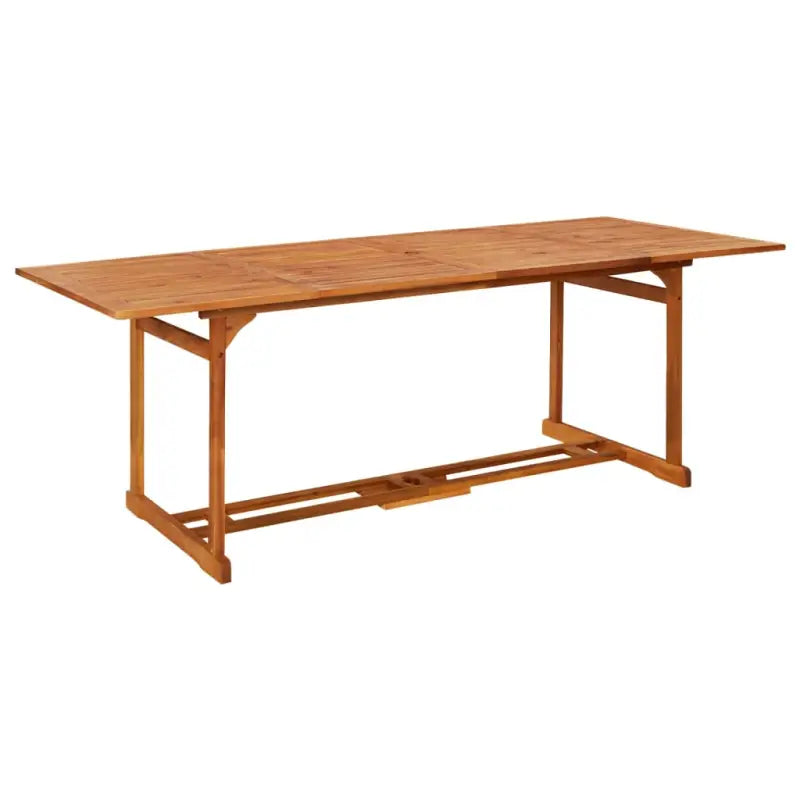 Houten Tafel van Massief Acaciahout voor Tuin en Terras - 220 x 90 x 75 cm / 1 - Tuintafels
