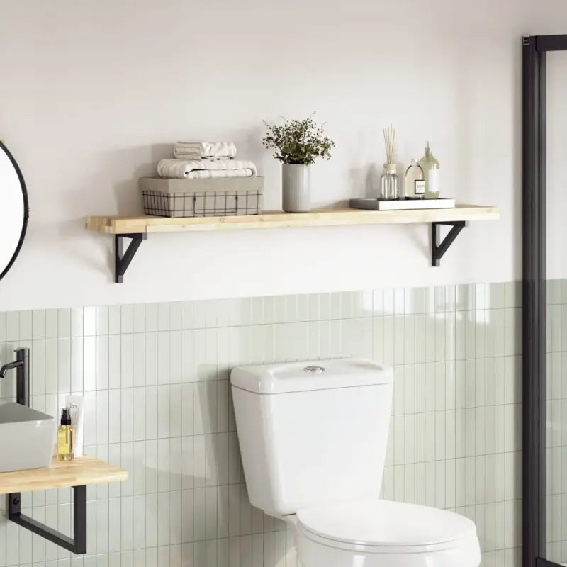 Houten tafelblad van massief acaciahout voor een frisse look - Naturel (onafgewerkt) / 140 x 20 x 4 cm / 1 - Tafelbladen