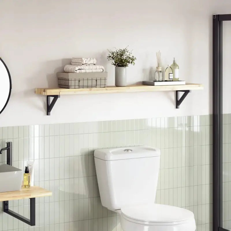 Houten tafelblad van massief acaciahout voor een frisse look - Naturel (onafgewerkt) / 120 x 20 x 4 cm / 1 - Tafelbladen