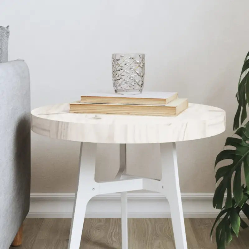 Houten tafelblad van massief grenenhout met rustieke uitstraling - Wit / 40 x 3 cm / 1 - Tafelbladen