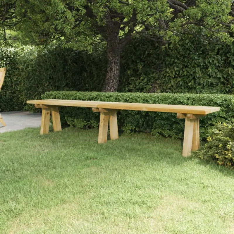Houten tuinbank van geïmpregneerd massief grenenhout voor buitengebruik - 220 x 38 x 45 cm / 1 - Tuinbanken