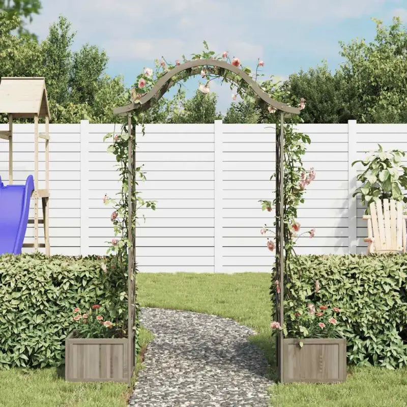 Houten tuinboog van massief vurenhout voor buitenruimte - Tuinbogen latwerk & pergola’s