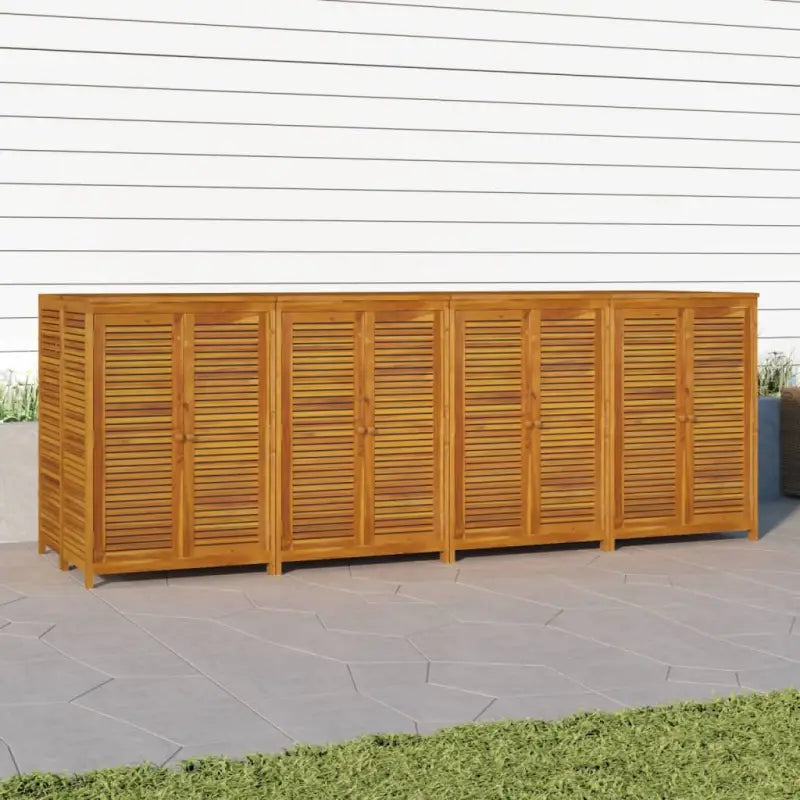 Houten tuinbox voor buiten van massief acaciahout - Opbergboxen voor buiten