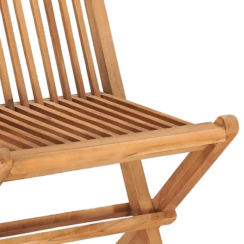 Houten tuinset met fijn geschuurd teakhout en afmetingen voor tafel en stoel - Tuinsets