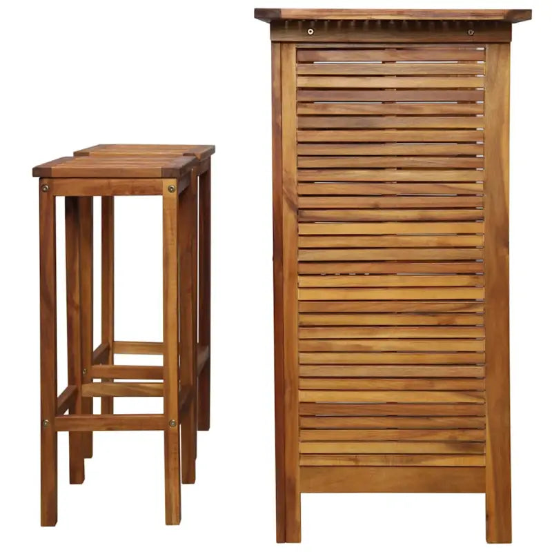 Houten tuinset van massief acaciahout inclusief levering bevat - Tuinsets
