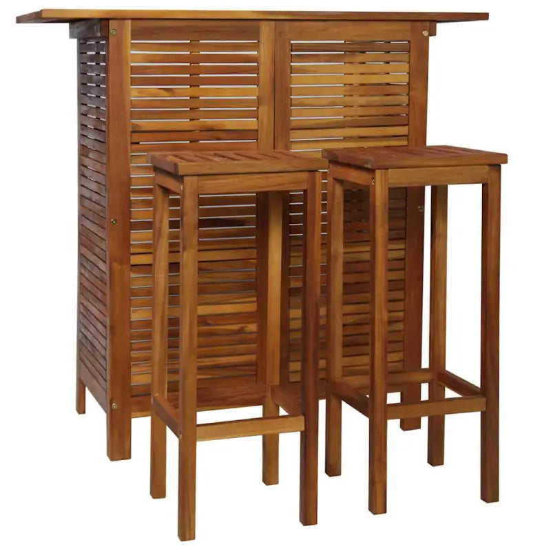 Houten tuinset van massief acaciahout inclusief levering bevat - Tuinsets