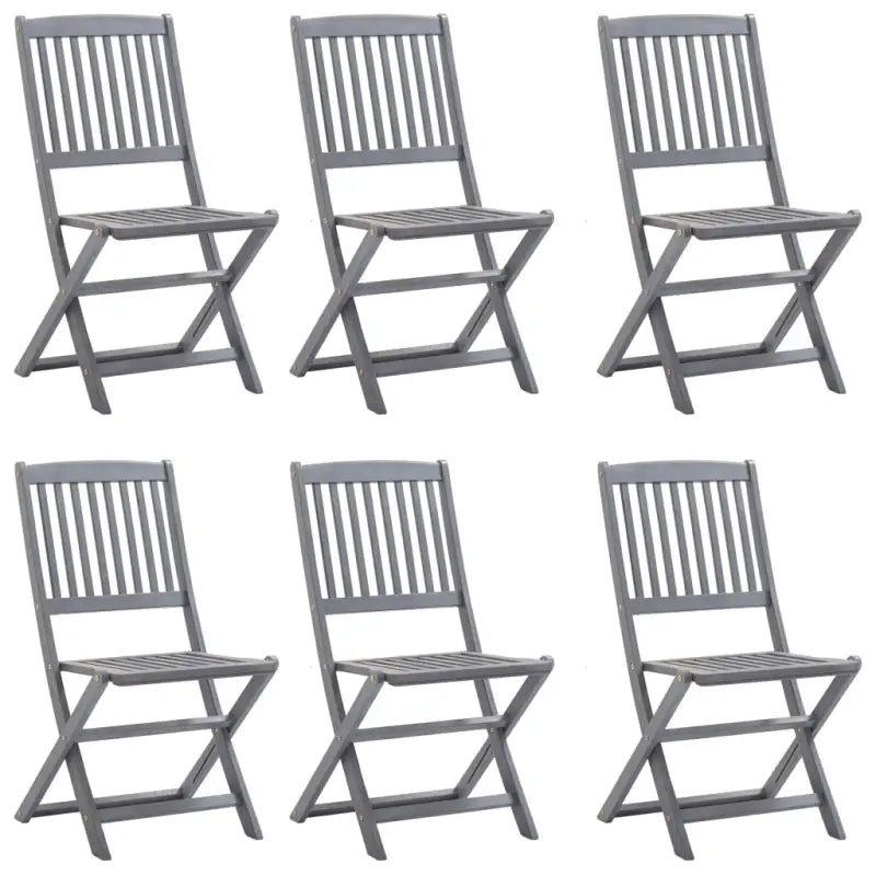Houten tuinset van massief acaciahout met greywash afwerking - Tuinsets