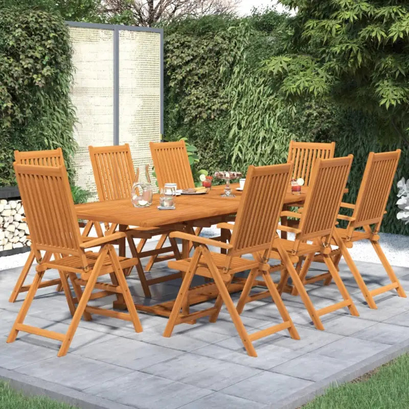 Houten tuinset van massief acaciahout voor buitenplezier - Tuinsets