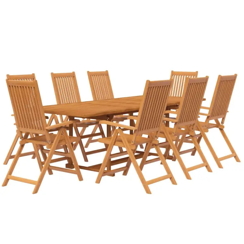 Houten tuinset van massief acaciahout voor buitenplezier - Tuinsets