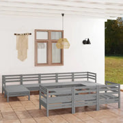 Houten tuinset van massief grenenhout met tafel en voetenbank - Tuinsets