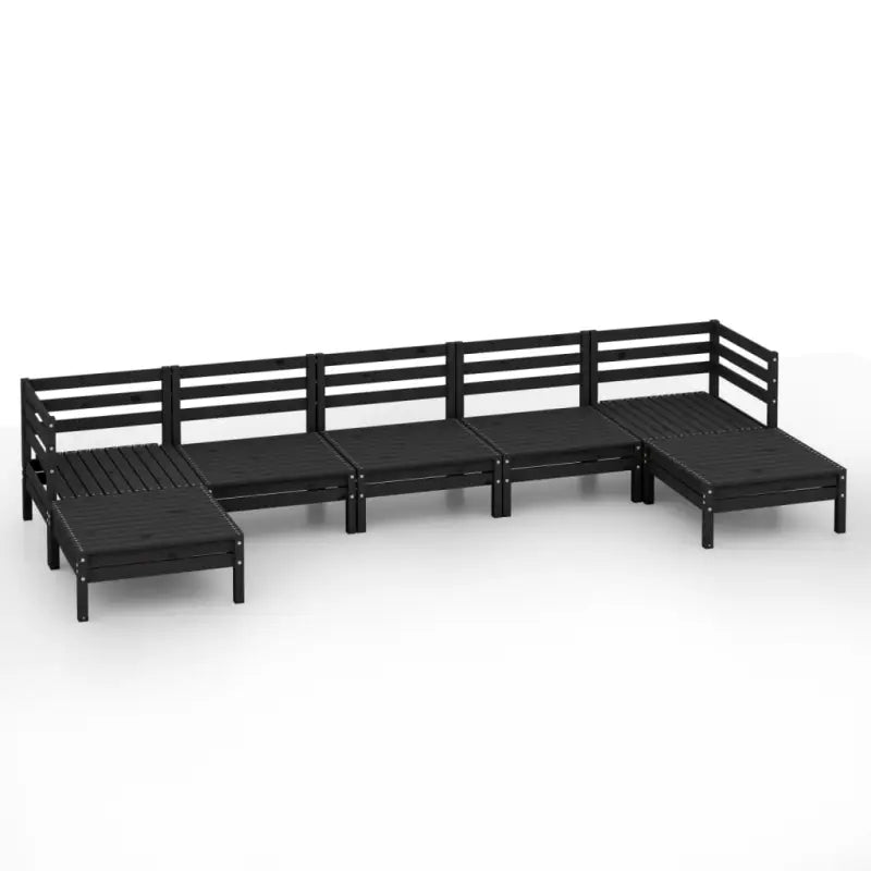 Houten Tuinset van Massief Grenenhout met Tafel en Voetenbank - Tuinsets