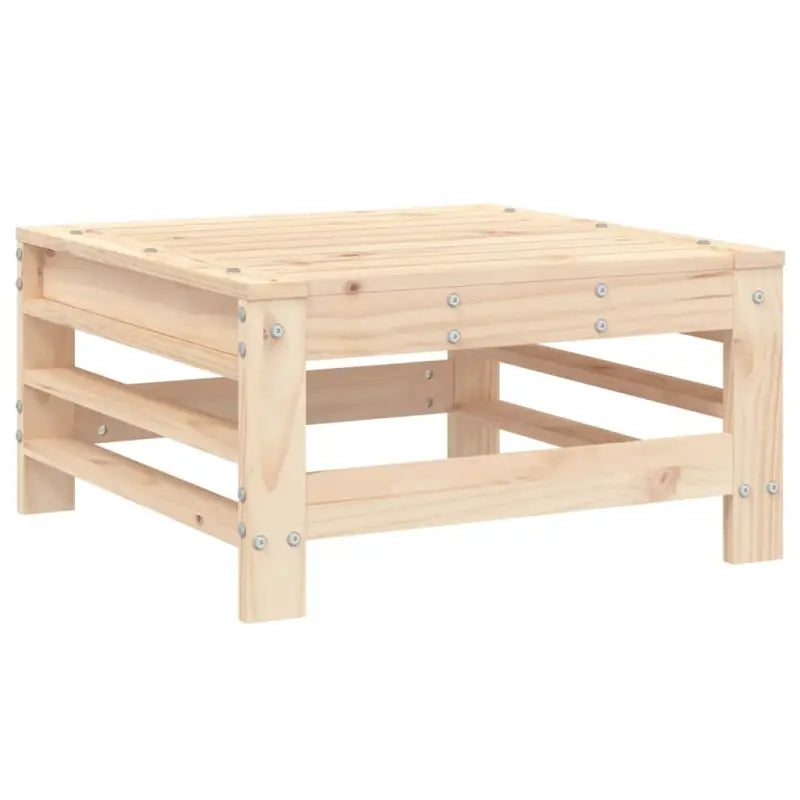 Houten tuinset van massief grenenhout met voetenbank en salontafel - Tuinsets
