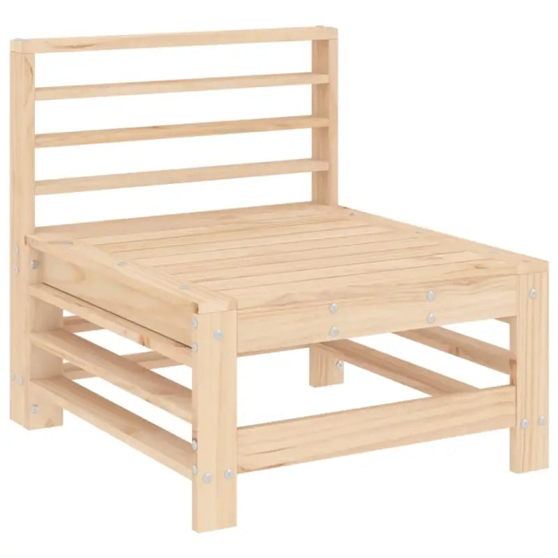 Houten tuinset van massief grenenhout met voetenbank en salontafel - Tuinsets