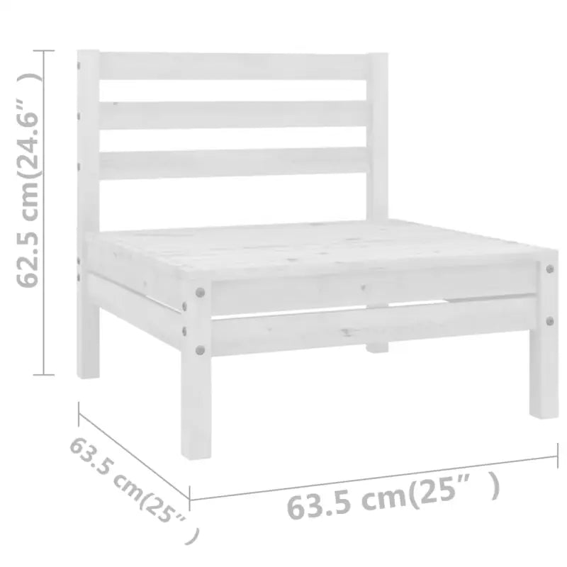 Houten tuinset van massief grenenhout met voetenbank en tafel - Tuinsets