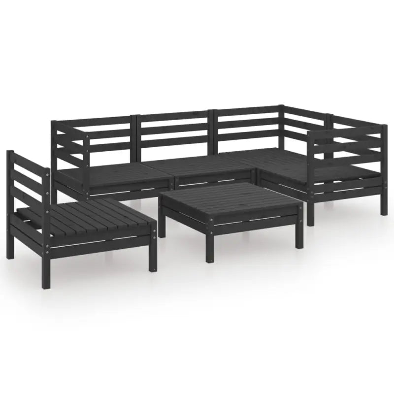Houten tuinset van massief grenenhout met voetenbank en tafel - Tuinsets