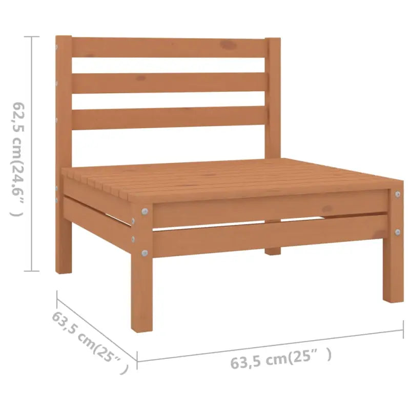 Houten tuinset van massief grenenhout met voetenbank tafel voor ontspanning - Tuinsets