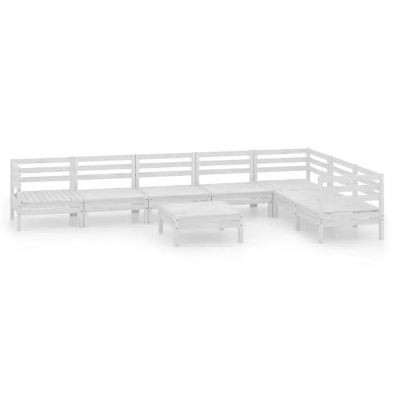 Houten tuinset van massief grenenhout met voetenbank tafel - Tuinsets