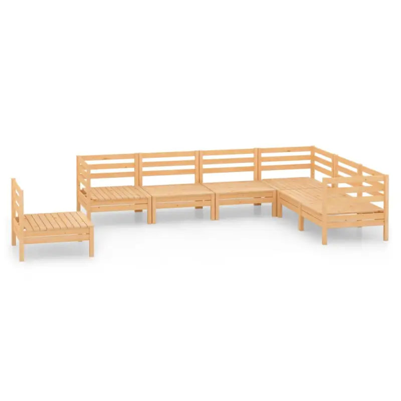 Houten tuinset van massief grenenhout voor ontspanning en gezelschap - Tuinsets