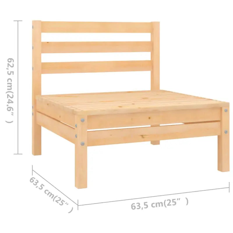 Houten tuinset van massief grenenhout voor ontspanning en samenzijn - Tuinsets