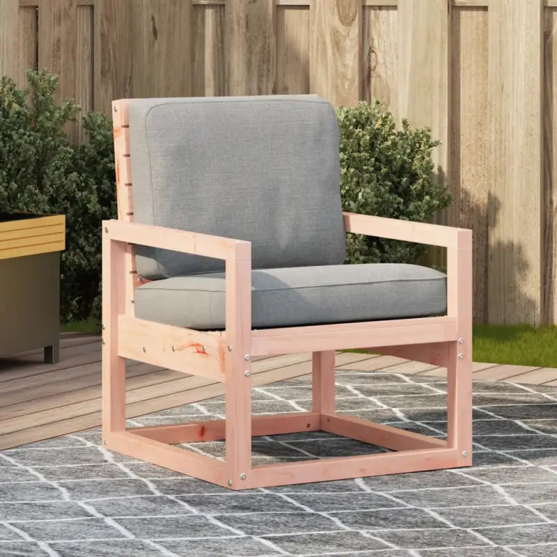 Houten tuinstoel van massief grenenhout voor in de tuin of op het terras - Natuurlijk douglashout / 1 - Tuinstoelen