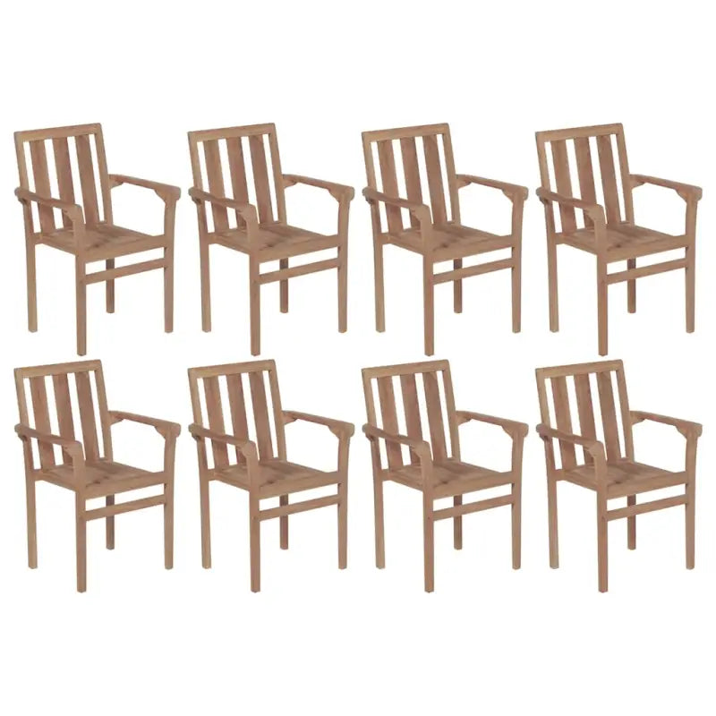 Houten tuinstoelen set met hard teakhout en fijn geschuurde afwerking - Tuinstoelen