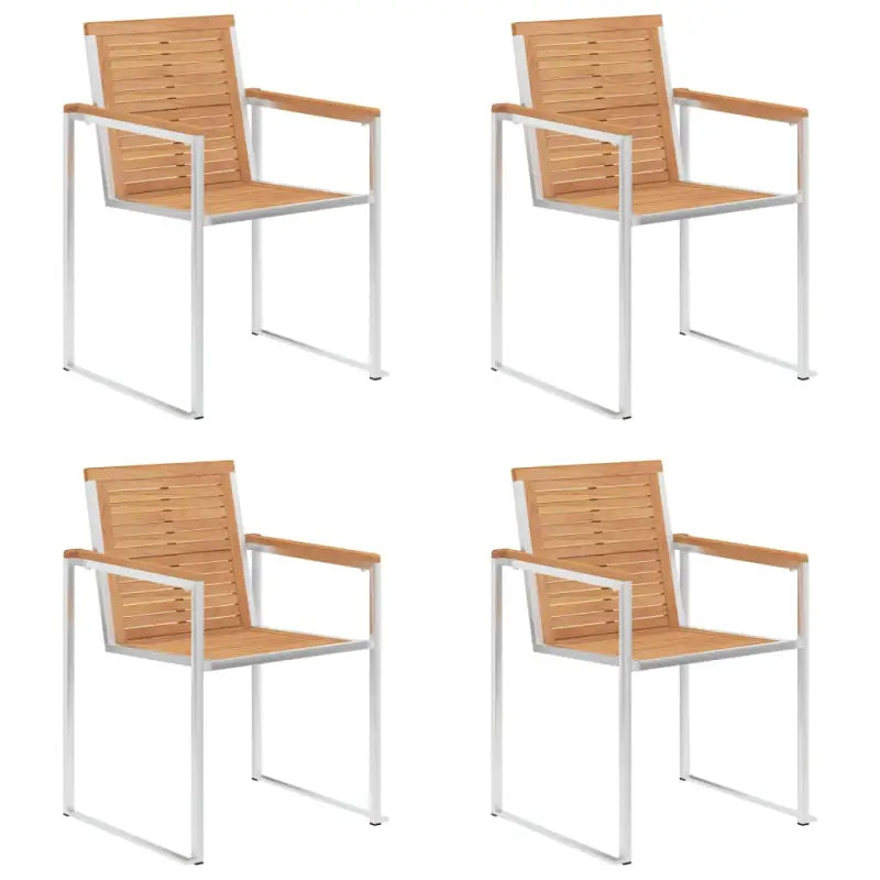 Houten tuinstoelen van massief teakhout voor een stijlvol terras - Tuinstoelen