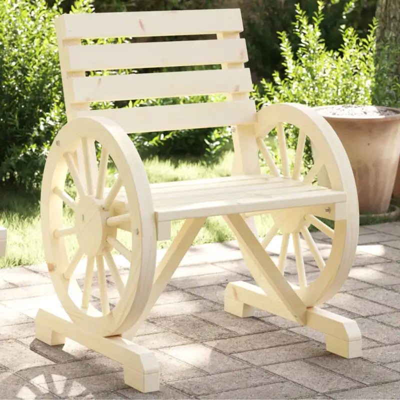 Houten tuinstoelen van massief vurenhout voor tuin patio of terras - Bruin / 4 - Tuinstoelen