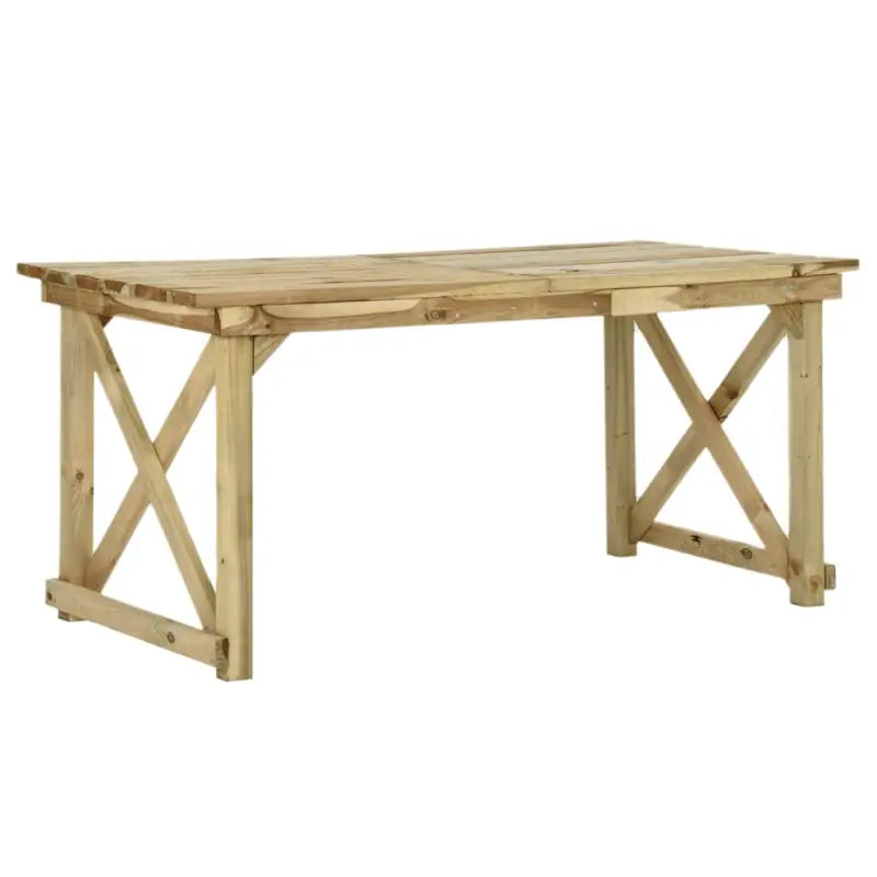 Houten tuintafel met rustieke charme en duurzaamheid - 160 x 79 x 75 cm / 1 - Tuintafels