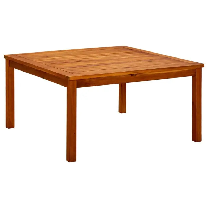 Houten tuintafel van massief acaciahout met natuurlijke olieafwerking - 85 x 85 x 45 cm / 1 - Tuintafels