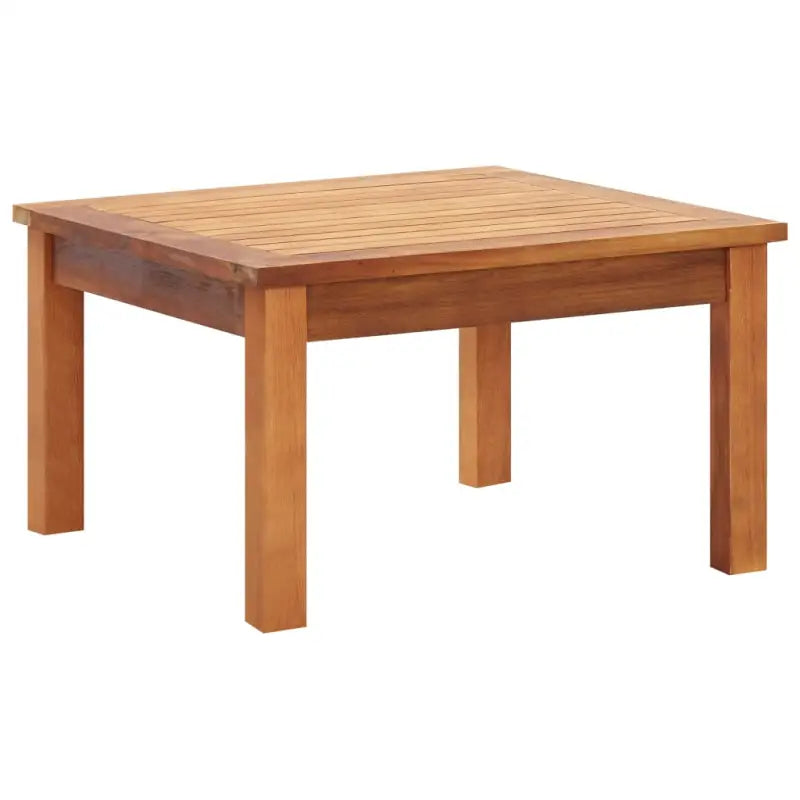 Houten tuintafel van massief acaciahout met natuurlijke olieafwerking - 60 x 60 x 36 cm / 1 - Tuintafels