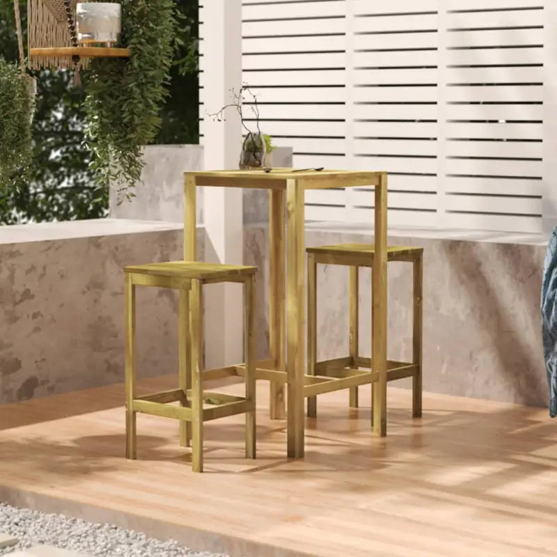 Houten Tuintafel voor buiten met eenvoudige stijl - 60 x 60 x 110 cm / 1 - Tuintafels