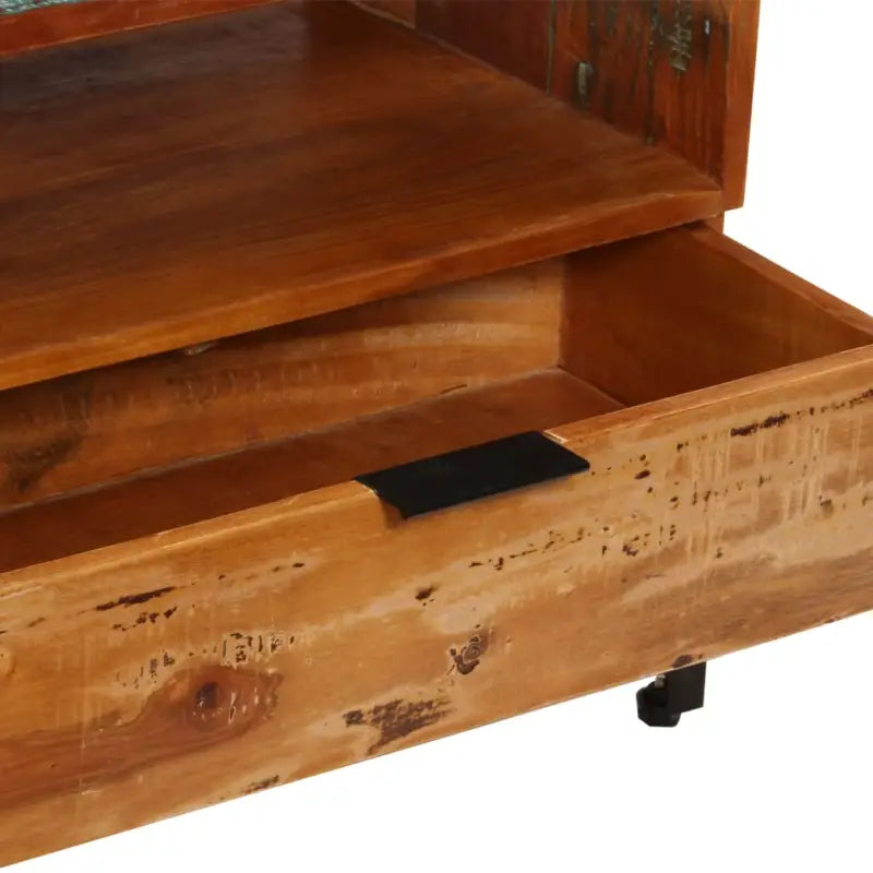 Houten tv-meubel in antieke stijl van massief gerecycled hout - Tv-meubels