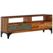 Houten tv-meubel in antieke stijl van massief gerecycled hout - Tv-meubels
