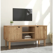 Houten TV-meubel in Scandinavisch design van massief grenenhout - Bruin / 1 - Tv-meubels