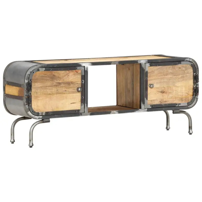 Houten tv-meubel van massief mangohout met strak design - 1 / massief mangohout - Tv-meubels