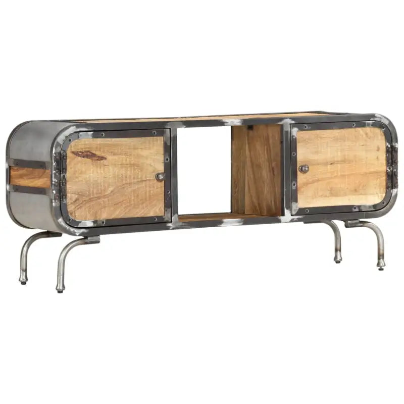 Houten tv-meubel van massief mangohout met strak design - 1 / massief mangohout - Tv-meubels