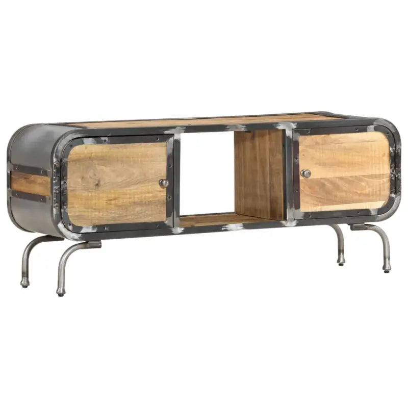 Houten tv-meubel van massief mangohout met strak design - 1 / massief mangohout - Tv-meubels