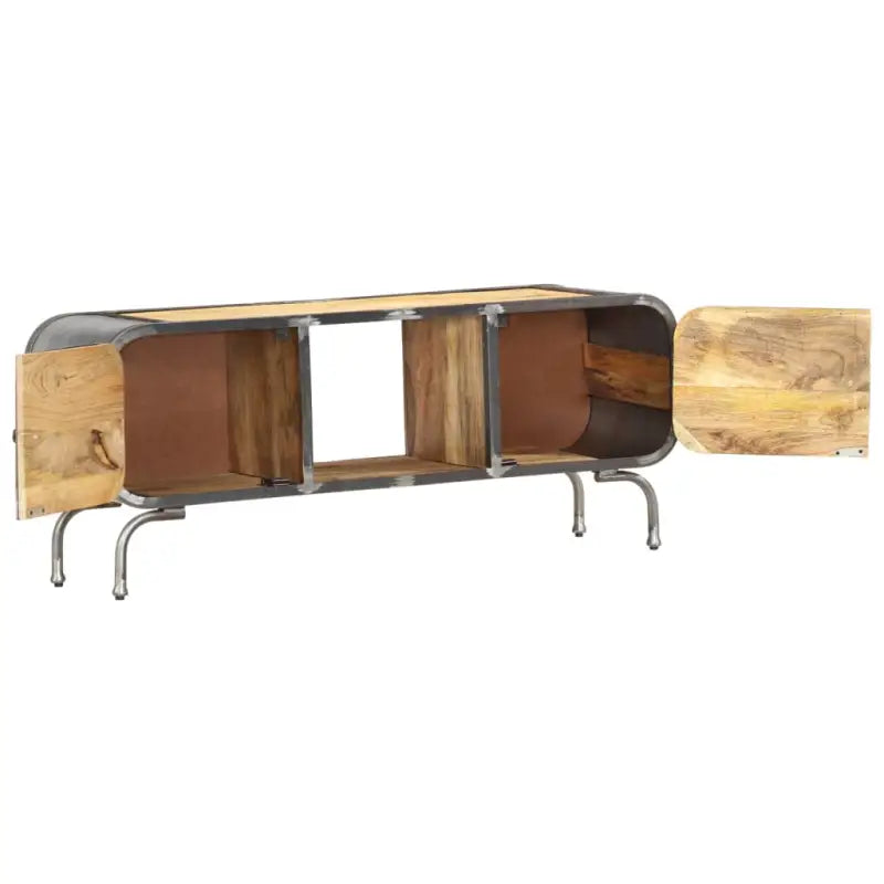 Houten tv-meubel van massief mangohout met strak design - 1 / massief mangohout - Tv-meubels