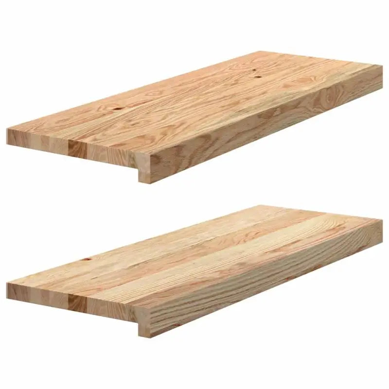 Houten vensterbanken van massief eikenhout voor een natuurlijke uitstraling - Naturel / 70 x 25 x 2 cm / 1