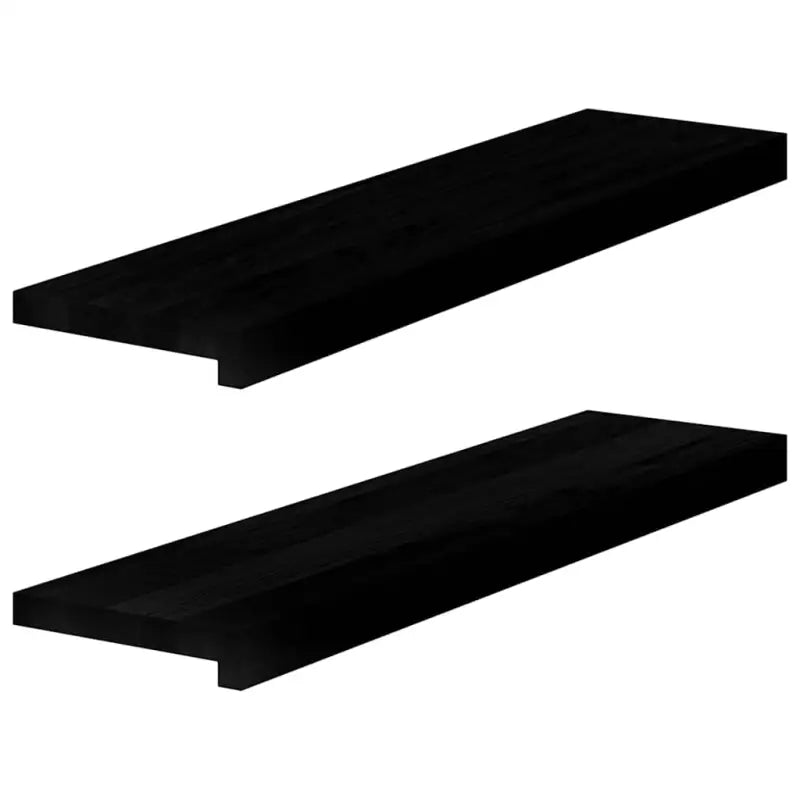 Houten vensterbanken van massief eikenhout voor een natuurlijke uitstraling - Donkerbruin / 80 x 20 x 2 cm / 1