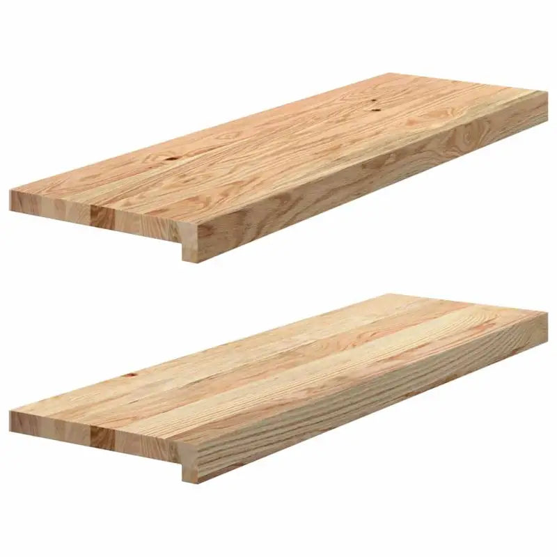 Houten vensterbanken van massief eikenhout voor een natuurlijke uitstraling - Naturel / 80 x 25 x 2 cm / 1