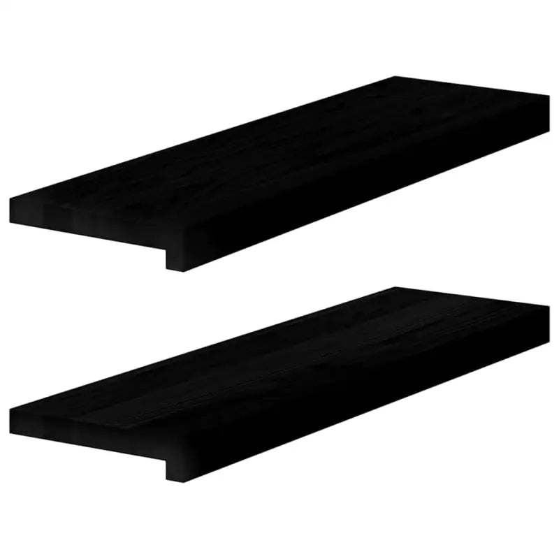 Houten vensterbanken van massief eikenhout voor een natuurlijke uitstraling - Donkerbruin / 70 x 20 x 2 cm / 1