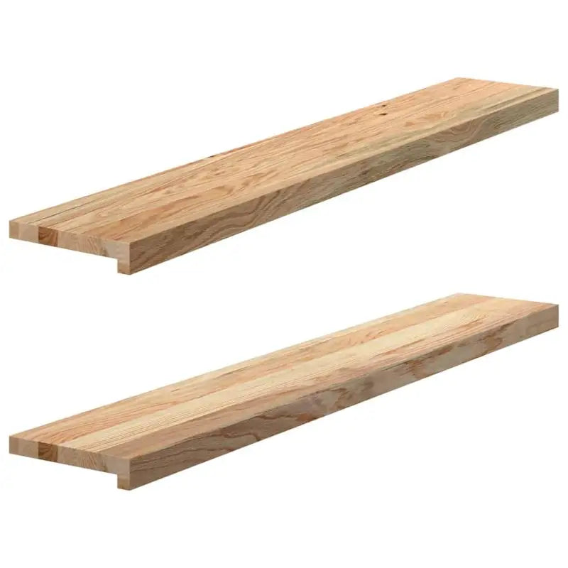 Houten vensterbanken van massief eikenhout voor een natuurlijke uitstraling - Naturel / 120 x 20 x 2 cm / 1
