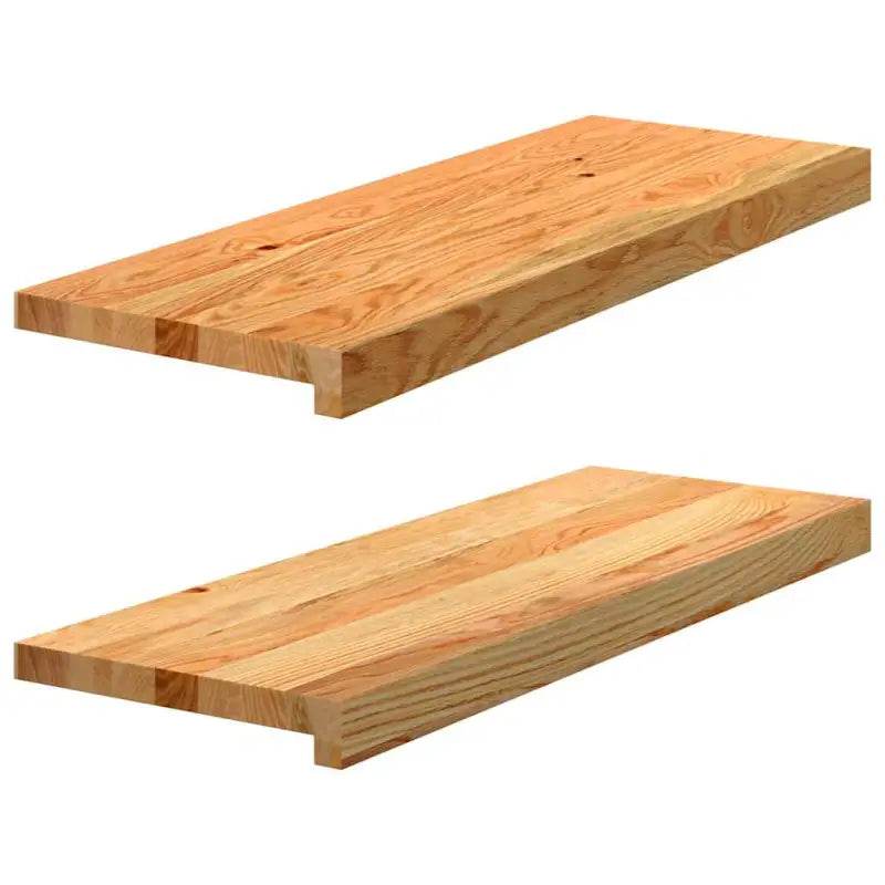 Houten vensterbanken van massief eikenhout voor een natuurlijke uitstraling - Lichtbruin / 70 x 30 x 2 cm / 1