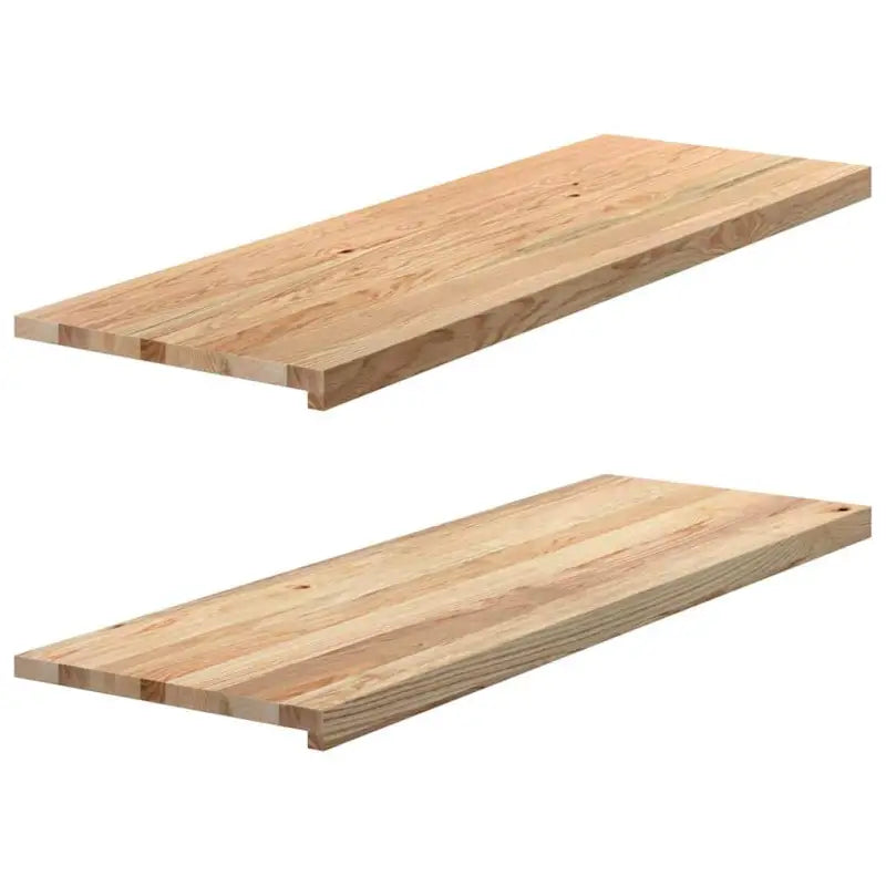 Houten vensterbanken van massief eikenhout voor een natuurlijke uitstraling - Naturel / 120 x 40 x 2 cm / 1
