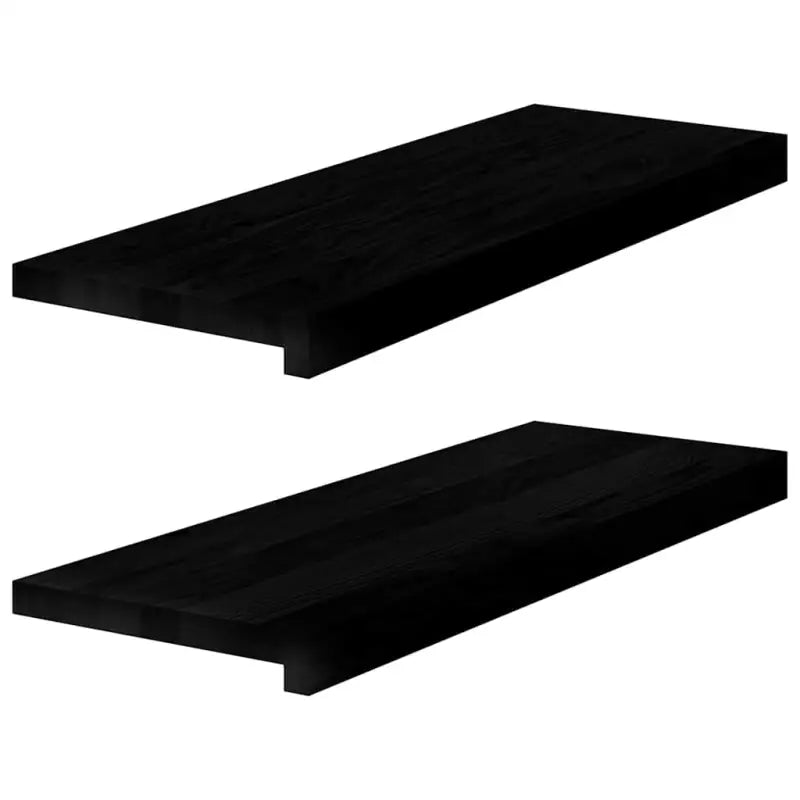 Houten vensterbanken van massief eikenhout voor een natuurlijke uitstraling - Donkerbruin / 70 x 30 x 2 cm / 1